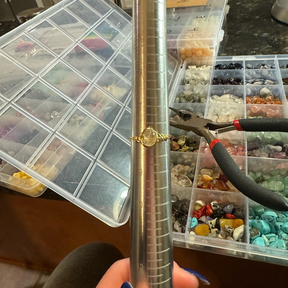 gold wire wrapped ring